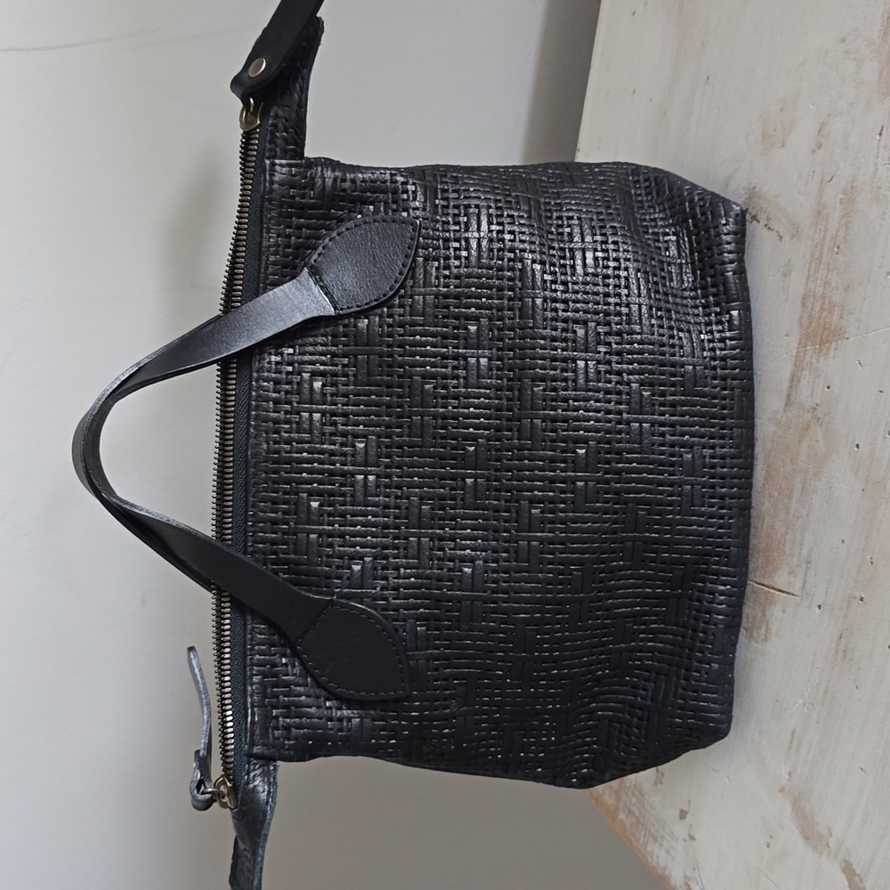 Parker Thach Small Charlie In Leather Black Basketweave - Picture 7 of 15